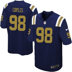 Youth Nike New York Jets #98 Quinton Coples Elite Navy Blue Alternate NFL Jersey