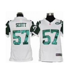 Youth Nike Youth New York Jets #57 Bart Scott White jerseys