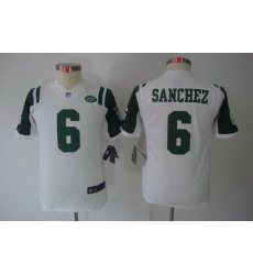 Youth Nike Youth New York Jets #6 Mark Sanchez White Limited Jerseys