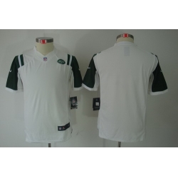 Youth Nike Youth New York Jets Blank White Limited Jerseys
