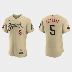 Arizona Diamondbacks 5 Eduardo Escobar Men Nike 2021 City Connect Authentic MLB Jersey Gold