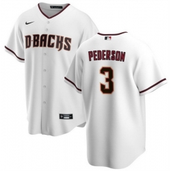 Men Arizona Diamondbacks 3 Joc Pederson White Cool Base Stitched Baseball Jersey