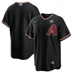 Men Arizona Diamondbacks Blank Black 2023 World Series Cool Base Stitched Baseball Jersey