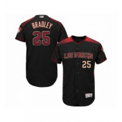 Mens Arizona Diamondbacks 25 Archie Bradley Black Alternate Authentic Collection Flex Base Baseball Jersey