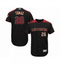 Mens Arizona Diamondbacks 26 Yasmany Tomas Black Alternate Authentic Collection Flex Base Baseball Jersey