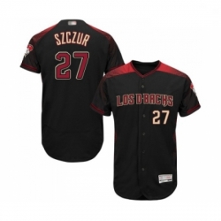 Mens Arizona Diamondbacks 27 Matt Szczur Black Alternate Authentic Collection Flex Base Baseball Jersey