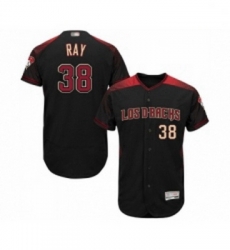 Mens Arizona Diamondbacks 38 Robbie Ray Black Alternate Authentic Collection Flex Base Baseball Jersey