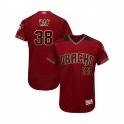 Mens Arizona Diamondbacks 38 Robbie Ray Red Alternate Authentic Collection Flex Base Baseball Jersey