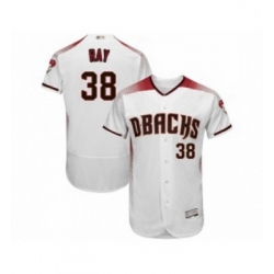 Mens Arizona Diamondbacks 38 Robbie Ray White Home Authentic Collection Flex Base Baseball Jersey