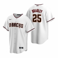 Mens Nike Arizona Diamondbacks 25 Archie Bradley White Home Stitched Baseball Jerse