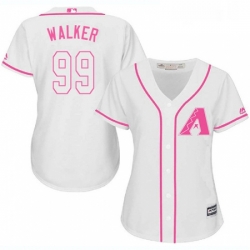 Womens Majestic Arizona Diamondbacks 99 Taijuan Walker Replica White Fashion MLB Jersey