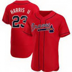 Men's Atlanta Braves Michael Harris II Authentic Red Alternate Jersey