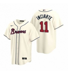 Mens Nike Atlanta Braves 11 Ender Inciarter Ice Cream Alternate Stitched Baseball Jersey