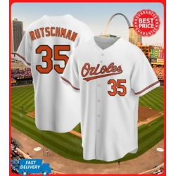 Baltimore Orioles 35 RutschmanWhite Jersey