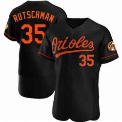 Men Baltimore Oriole #35 Adley Rutschman Black Flex Base Stitched Baseball jersey