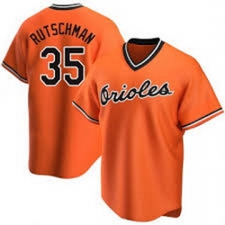 Men Baltimore Orioles 35 Rutschman Orange Jerseys