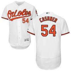 Mens Majestic Baltimore Orioles 54 Andrew Cashner White Home Flex Base Authentic Collection MLB Jersey