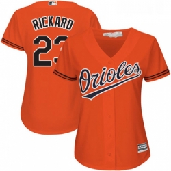 Womens Majestic Baltimore Orioles 23 Joey Rickard Authentic Orange Alternate Cool Base MLB Jersey