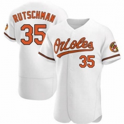 Youth Baltimore Oriole #35 Adley Rutschman White Flex Base Stitched Baseball jersey