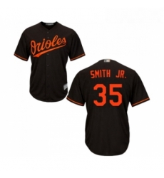 Youth Baltimore Orioles 35 Dwight Smith Jr Replica Black Alternate Cool Base Baseball Jersey 
