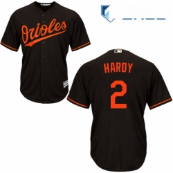 Youth Majestic Baltimore Orioles 2 JJ Hardy Authentic Black Alternate Cool Base MLB Jersey