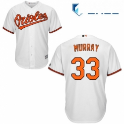 Youth Majestic Baltimore Orioles 33 Eddie Murray Authentic White Home Cool Base MLB Jersey