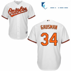 Youth Majestic Baltimore Orioles 34 Kevin Gausman Authentic White Home Cool Base MLB Jersey
