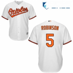 Youth Majestic Baltimore Orioles 5 Brooks Robinson Authentic White Home Cool Base MLB Jersey
