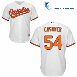 Youth Majestic Baltimore Orioles 54 Andrew Cashner Authentic White Home Cool Base MLB Jersey 