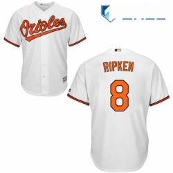 Youth Majestic Baltimore Orioles 8 Cal Ripken Authentic White Home Cool Base MLB Jersey
