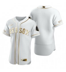 Boston Red Sox Blank White Nike Mens Authentic Golden Edition MLB Jersey