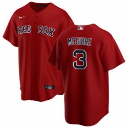 Men Boston Red Sox 3 Reese McGuire Red Cool Base Stitched Baseball Jersey