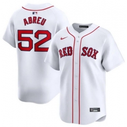 Men Boston Red Sox 52 Wilyer Abreu White 2024 Home Limited Stitched Baseball Jersey