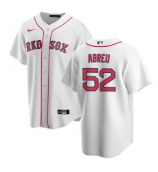Men Boston Red Sox 52 Wilyer Abreu White Cool Base Stitched Baseball Jersey