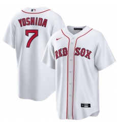 Men Boston Red Sox 7 Masataka Yoshida White Cool Base Stitched Jersey