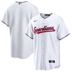 Men Cleveland Guardians Blank White Cool Base Stitched Baseball jersey