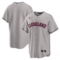 Men Cleveland Guardians Gray Cool Base Stitched Baseball Jersey