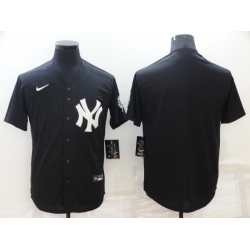 Men Nike New York Yankee Blank Black Cool Base Cool Base Jersey