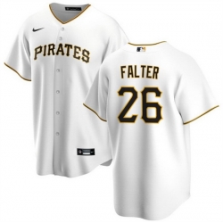 Men Pittsburgh Pirates 26 Bailey Falter White Cool Base Stitched Baseball Jersey