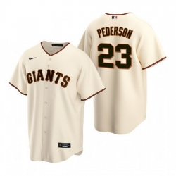 Men San Francisco New York Giants 23 Joc Pederson Cream Cool Base Stitched Jerse