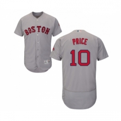 Mens Boston Red Sox 10 David Price Grey Road Flex Base Authentic Collection Baseball Jersey