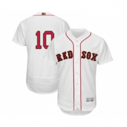 Mens Boston Red Sox 10 David Price White 2019 Gold Program Flex Base Authentic Collection Baseball Jersey
