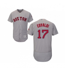 Mens Boston Red Sox 17 Nathan Eovaldi Grey Road Flex Base Authentic Collection Baseball Jersey