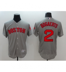 Men's Boston Red Sox #2 Xander Bogaerts Gray Replica Home Jersey