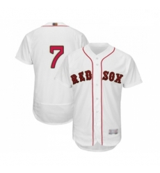 Mens Boston Red Sox 7 Christian Vazquez White 2019 Gold Program Flex Base Authentic Collection Baseball Jersey