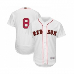 Mens Boston Red Sox 8 Carl Yastrzemski White 2019 Gold Program Flex Base Authentic Collection Baseball Jersey