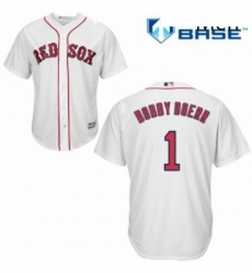 Mens Majestic Boston Red Sox 1 Bobby Doerr Replica White Home Cool Base MLB Jersey
