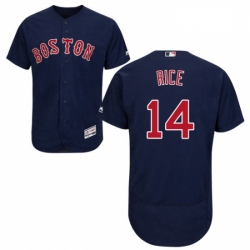 Mens Majestic Boston Red Sox 14 Jim Rice Navy Blue Alternate Flex Base Authentic Collection MLB Jersey