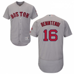 Mens Majestic Boston Red Sox 16 Andrew Benintendi Grey Flexbase Authentic Collection MLB Jersey