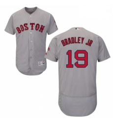Mens Majestic Boston Red Sox 19 Jackie Bradley Jr Grey Flexbase Authentic Collection MLB Jersey